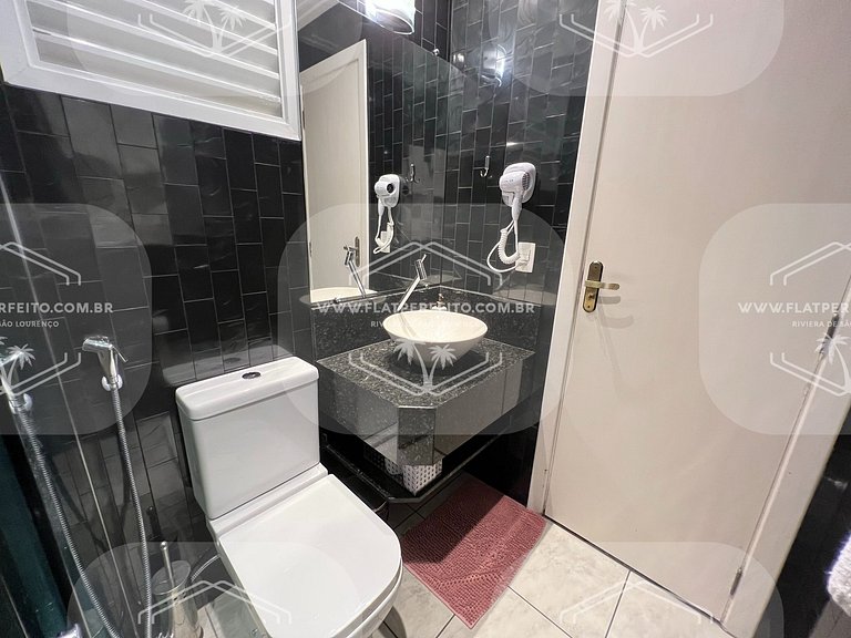 Flat Perfeito - Amarilis Riviera São Lourenço 112 quarto fam