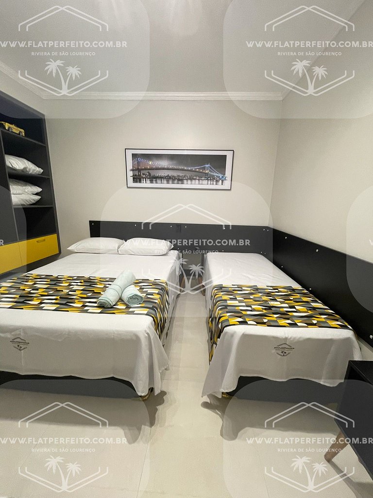 Flat Perfeito - Amarilis Riviera São Lourenço 214 quarto fam