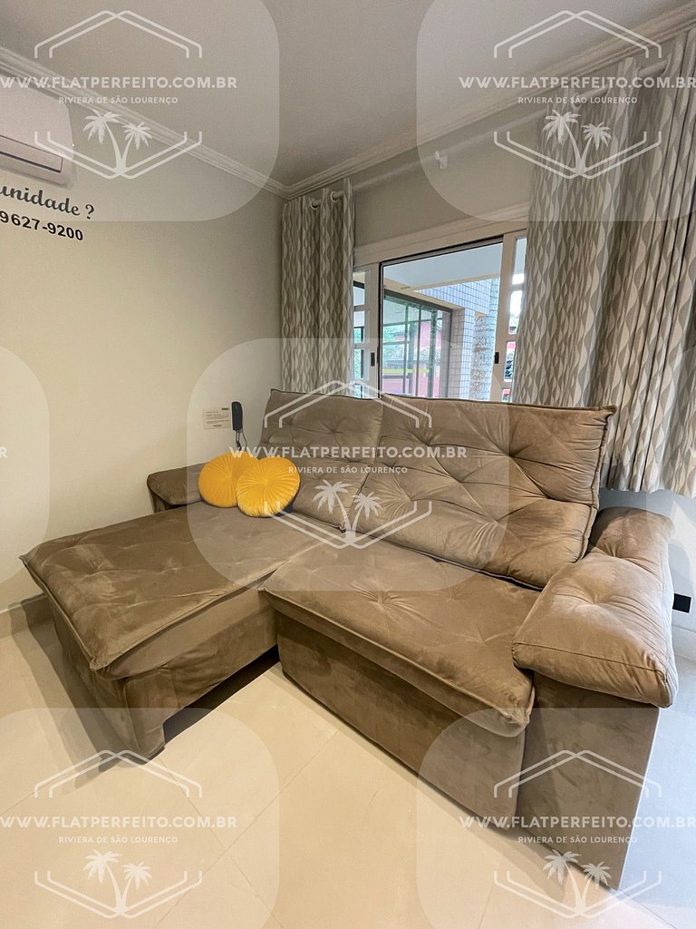 Flat Perfeito - Amarilis Riviera São Lourenço 214 quarto fam