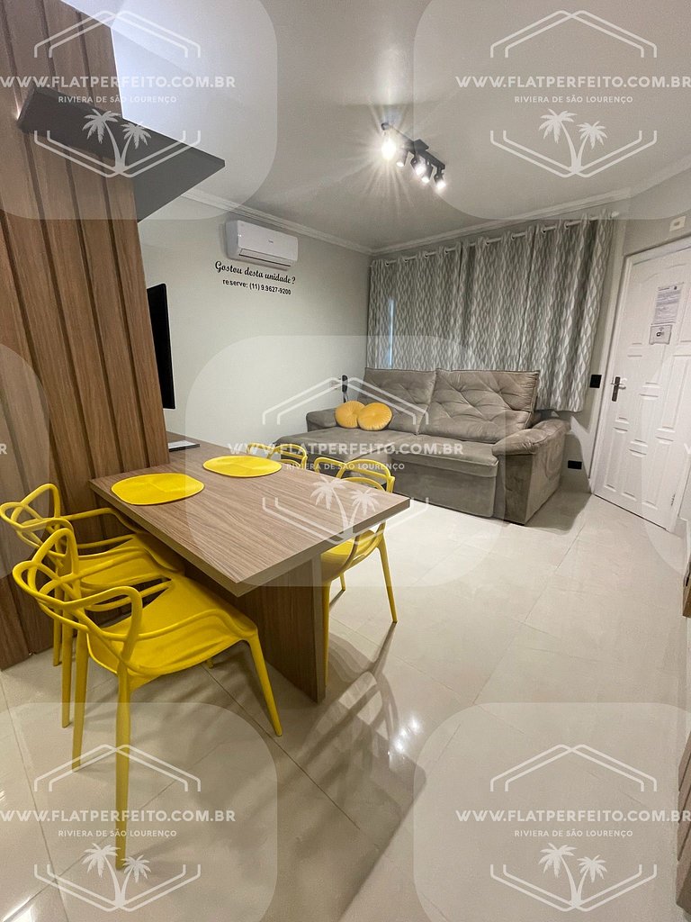 Flat Perfeito - Amarilis Riviera São Lourenço 214 quarto fam