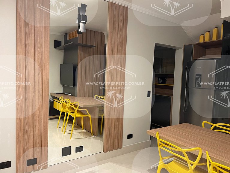 Flat Perfeito - Amarilis Riviera São Lourenço 214 quarto fam