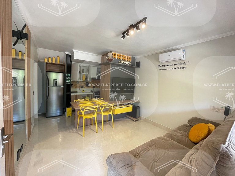 Flat Perfeito - Amarilis Riviera São Lourenço 214 quarto fam