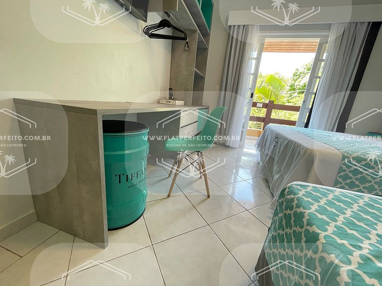 Flat Perfeito - Amarilis Riviera São Lourenço 231 duplex