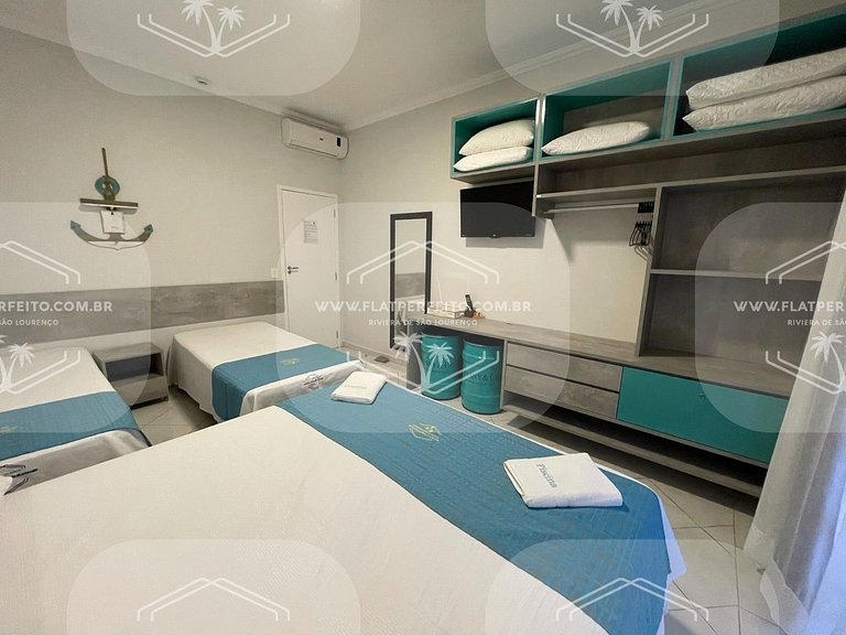 Flat Perfeito - Amarilis Riviera São Lourenço 231 duplex
