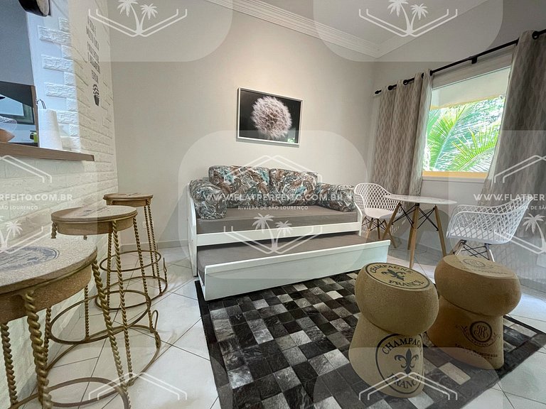 Flat Perfeito - Amarilis Riviera São Lourenço 231 duplex