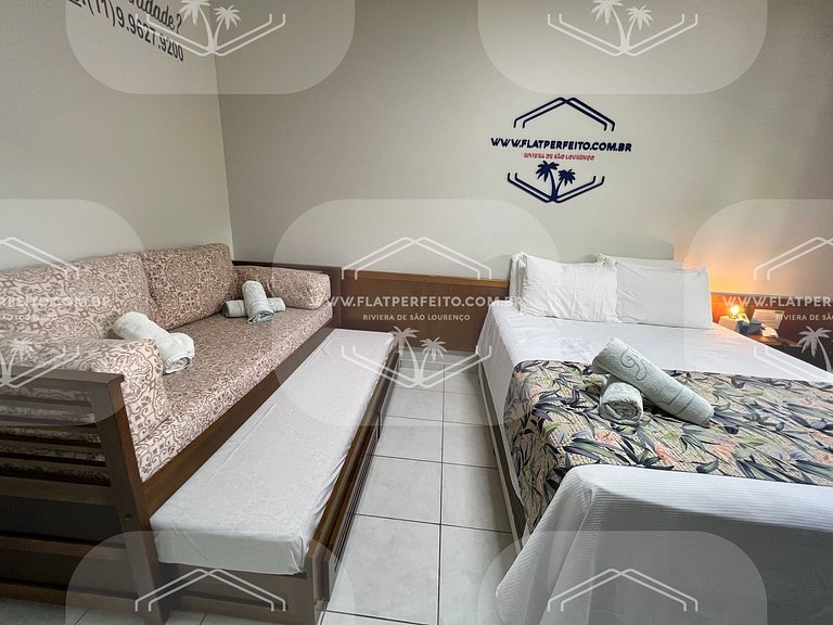 Flat Perfeito - Amarilis Riviera São Lourenço 306 suíte deco