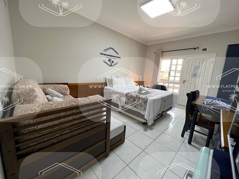 Flat Perfeito - Amarilis Riviera São Lourenço 306 suíte deco