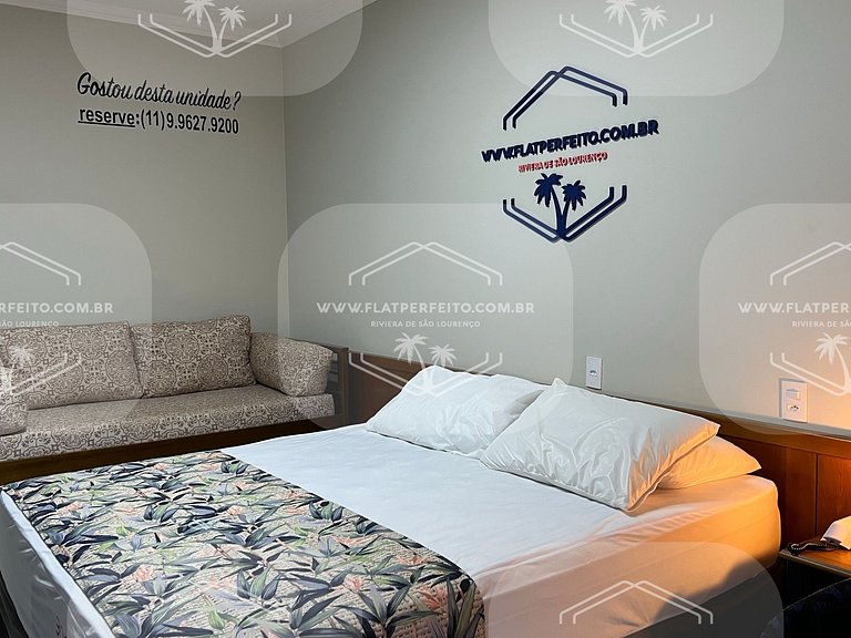 Flat Perfeito - Amarilis Riviera São Lourenço 306 suíte deco