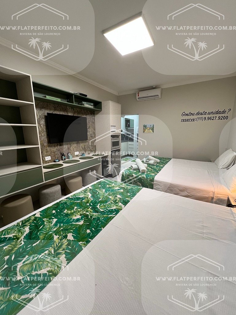 Flat Perfeito - Amarilis Riviera São Lourenço 310 suíte com