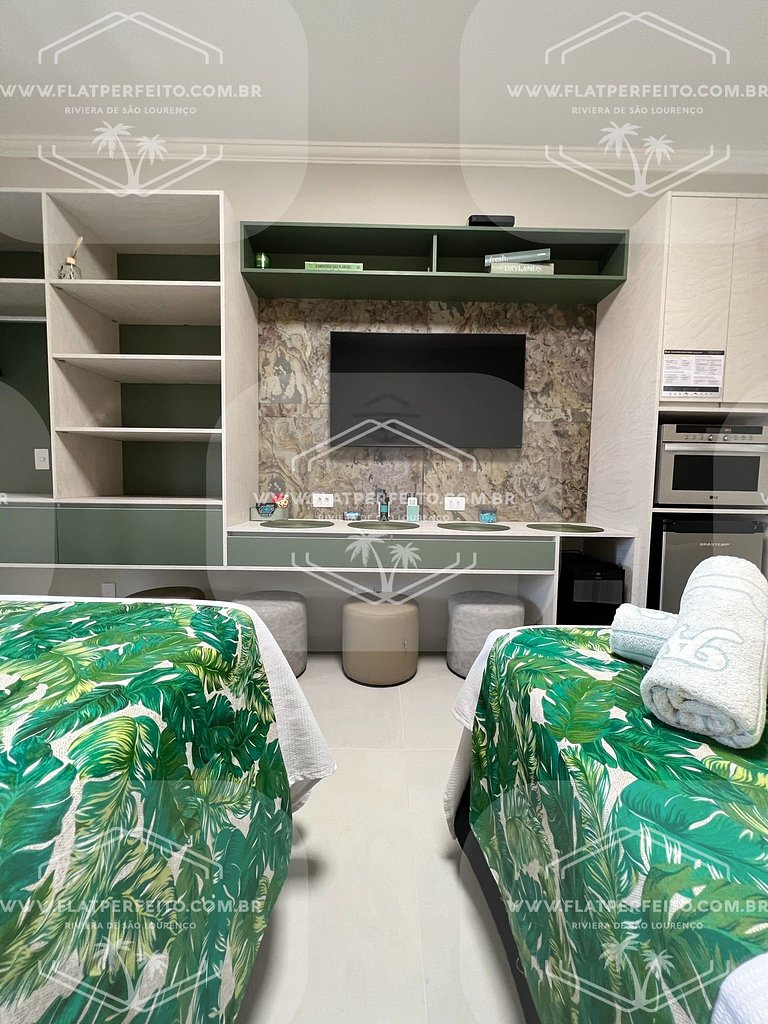 Flat Perfeito - Amarilis Riviera São Lourenço 310 suíte com