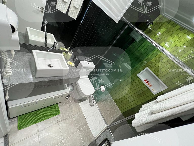Flat Perfeito - Amarilis Riviera São Lourenço 310 suíte com