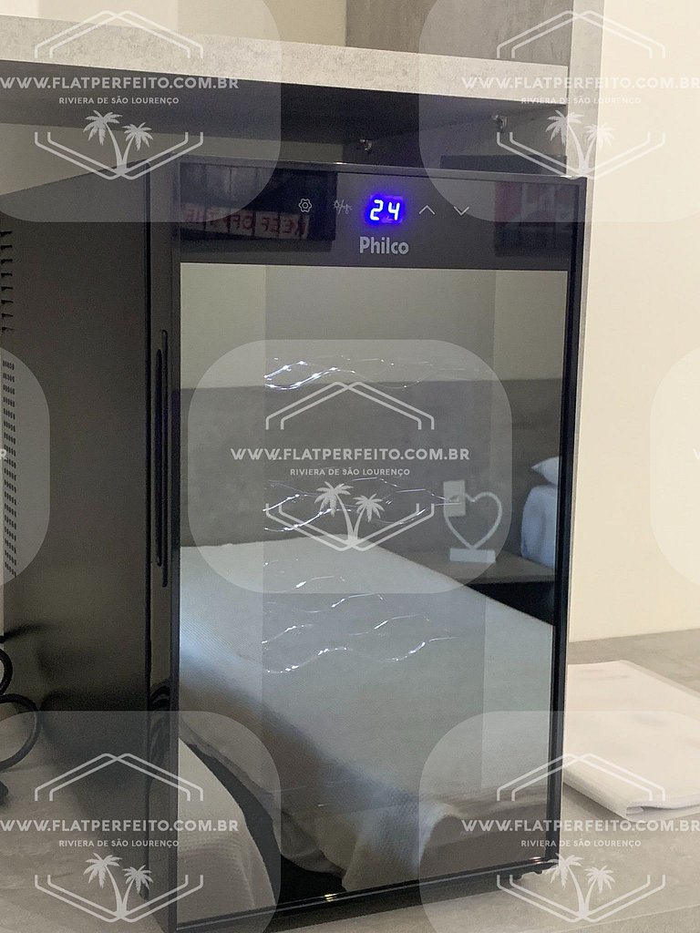 Flat Perfeito - Amarilis Riviera São Lourenço 314 suíte cama