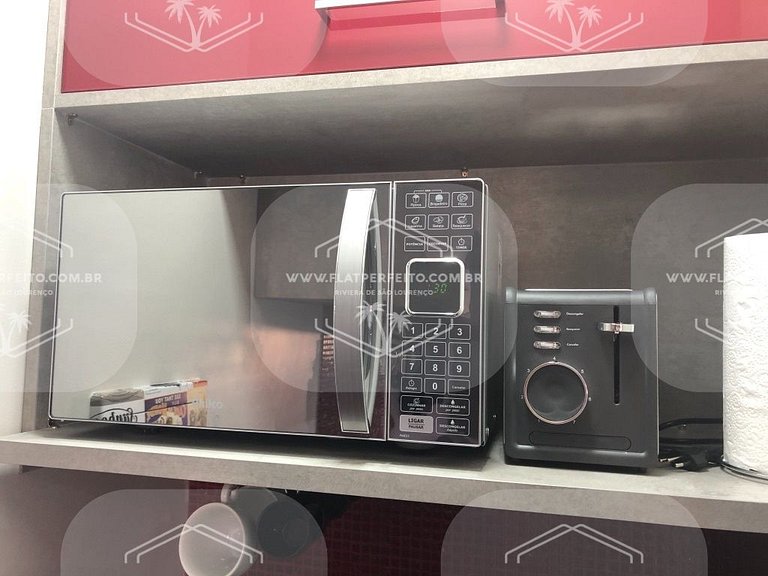 Flat Perfeito - Amarilis Riviera São Lourenço 314 suíte cama