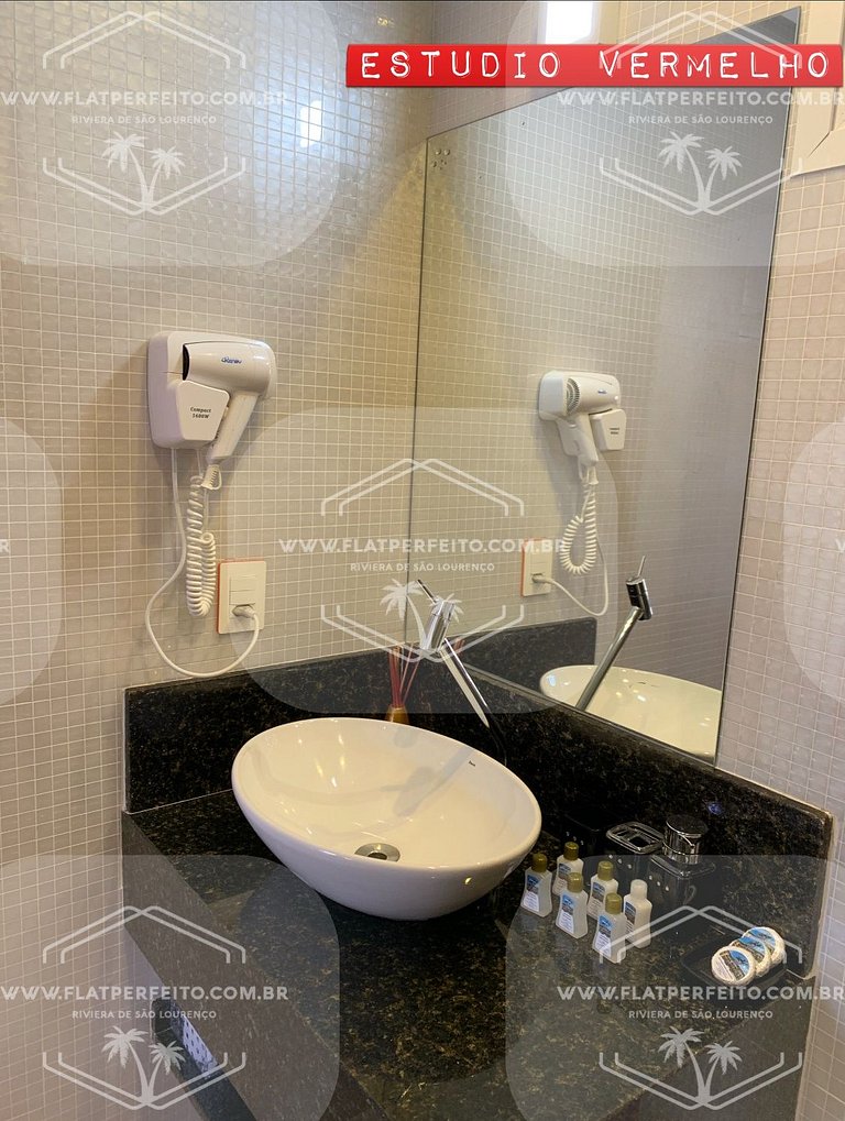 Flat Perfeito - Amarilis Riviera São Lourenço 314 suíte cama