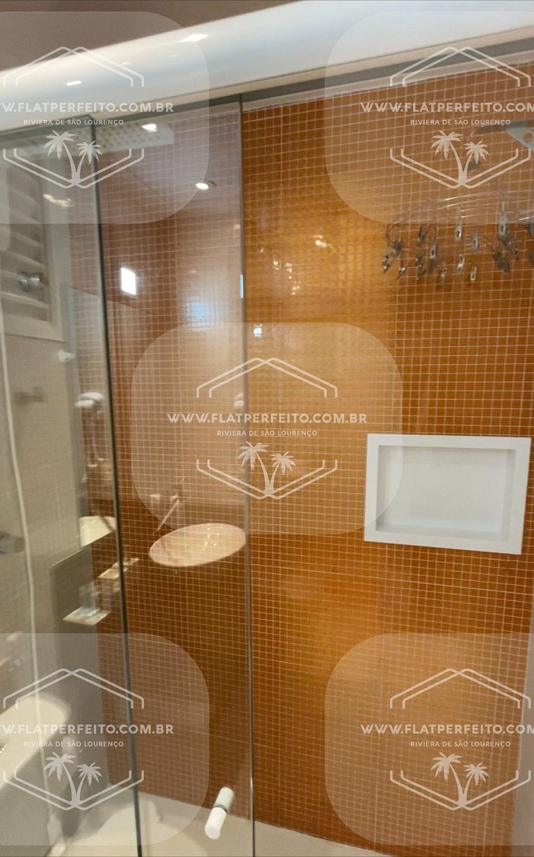 Flat Perfeito - Amarilis Riviera São Lourenço 314 suíte cama