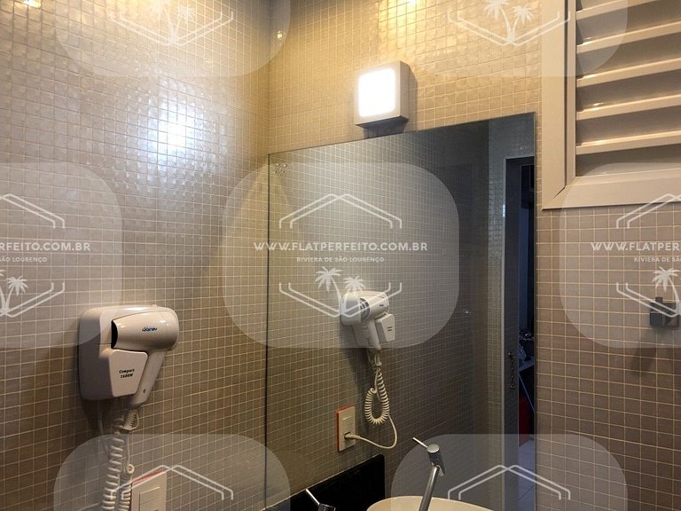 Flat Perfeito - Amarilis Riviera São Lourenço 314 suíte cama