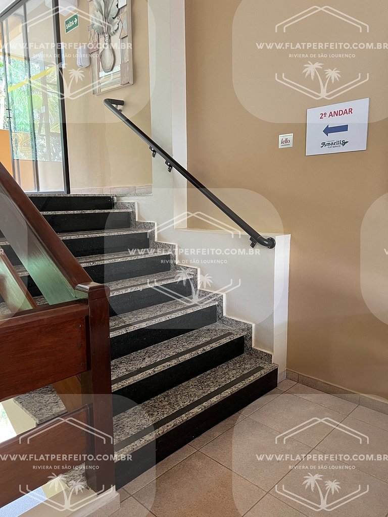 Flat Perfeito - Amarilis Riviera São Lourenço 314 suíte cama