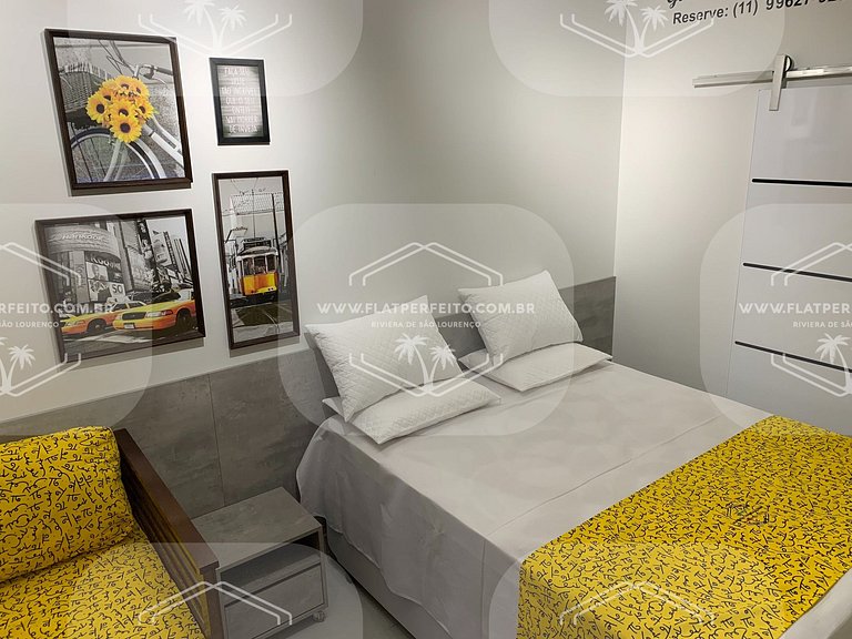 Flat Perfeito - Amarilis Riviera São Lourenço 324 suíte com