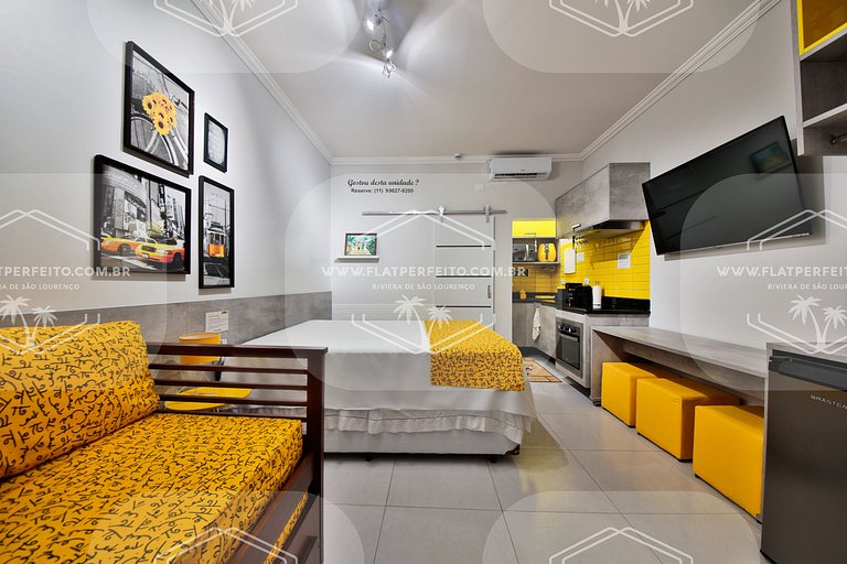 Flat Perfeito - Amarilis Riviera São Lourenço 324 suíte com