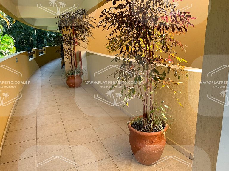 Flat Perfeito - Amarilis Riviera São Lourenço 314 suíte cama