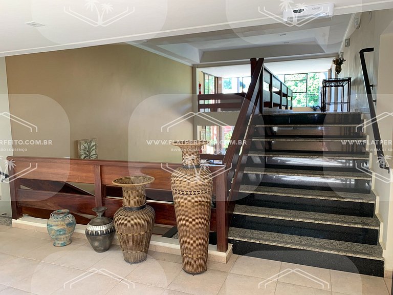 Flat Perfeito - Amarilis Riviera São Lourenço 314 suíte cama