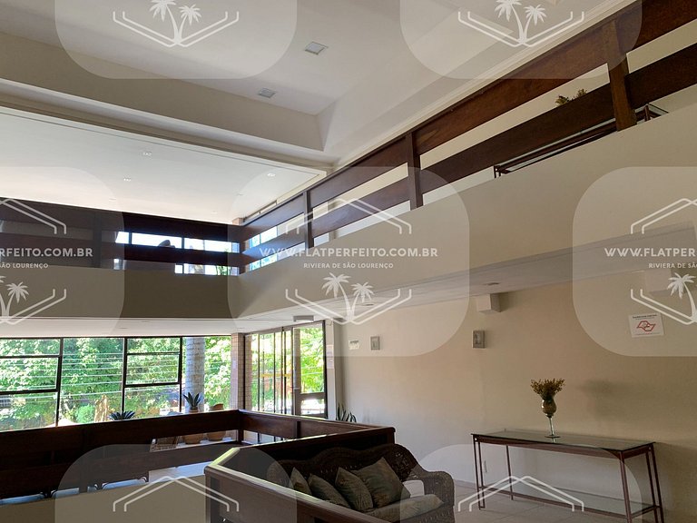 Flat Perfeito - Amarilis Riviera São Lourenço 314 suíte cama