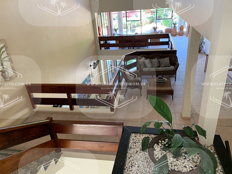 Flat Perfeito - Amarilis Riviera São Lourenço 314 suíte cama