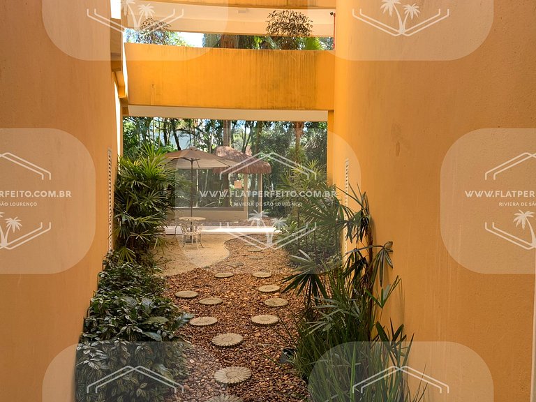 Flat Perfeito - Amarilis Riviera São Lourenço 314 suíte cama