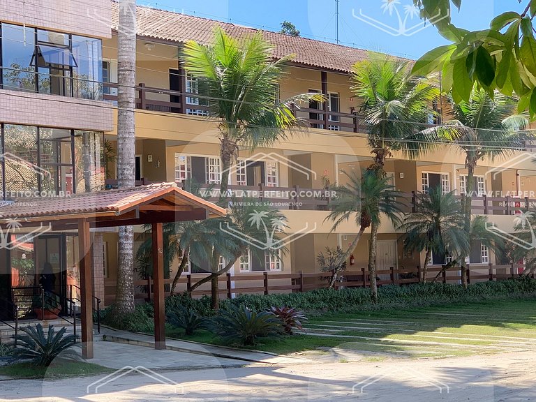 Flat Perfeito - Amarilis Riviera São Lourenço 314 suíte cama