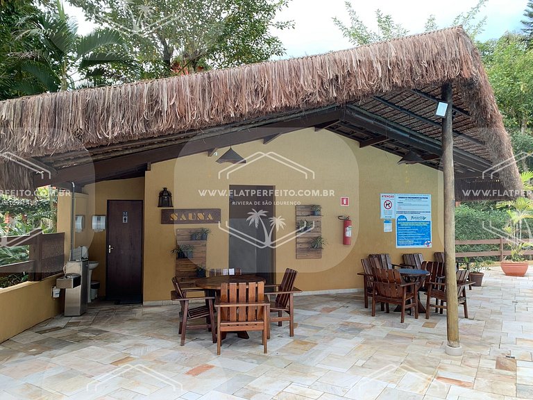 Flat Perfeito - Amarilis Riviera São Lourenço 314 suíte cama