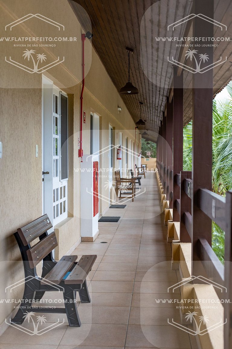 Flat Perfeito - Amarilis Riviera São Lourenço 314 suíte cama