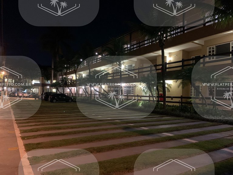 Flat Perfeito - Amarilis Riviera São Lourenço 314 suíte cama