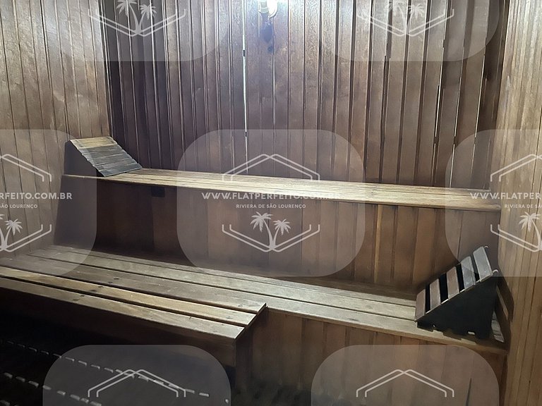 Flat Perfeito - Amarilis Riviera São Lourenço 314 suíte cama