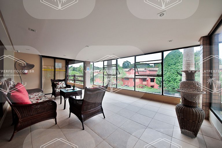 Flat Perfeito - Amarilis Riviera São Lourenço 314 suíte cama