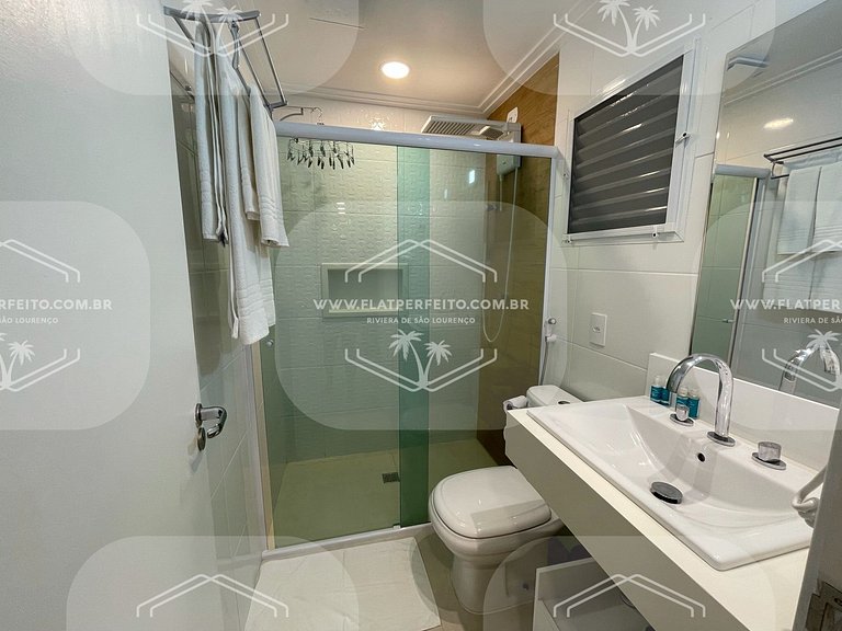 Flat Perfeito - Amarilis Riviera São Lourenço 214 quarto fam